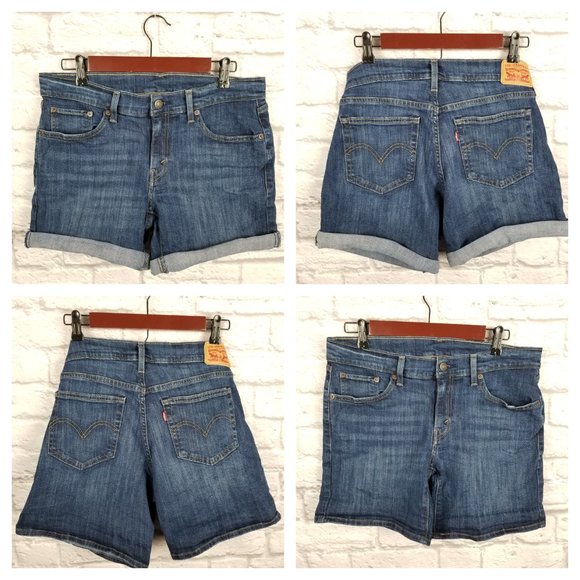 Levi - Red Tag Denim Mid Rise Shorts - Wmn's 29 - Picture 6 of 9